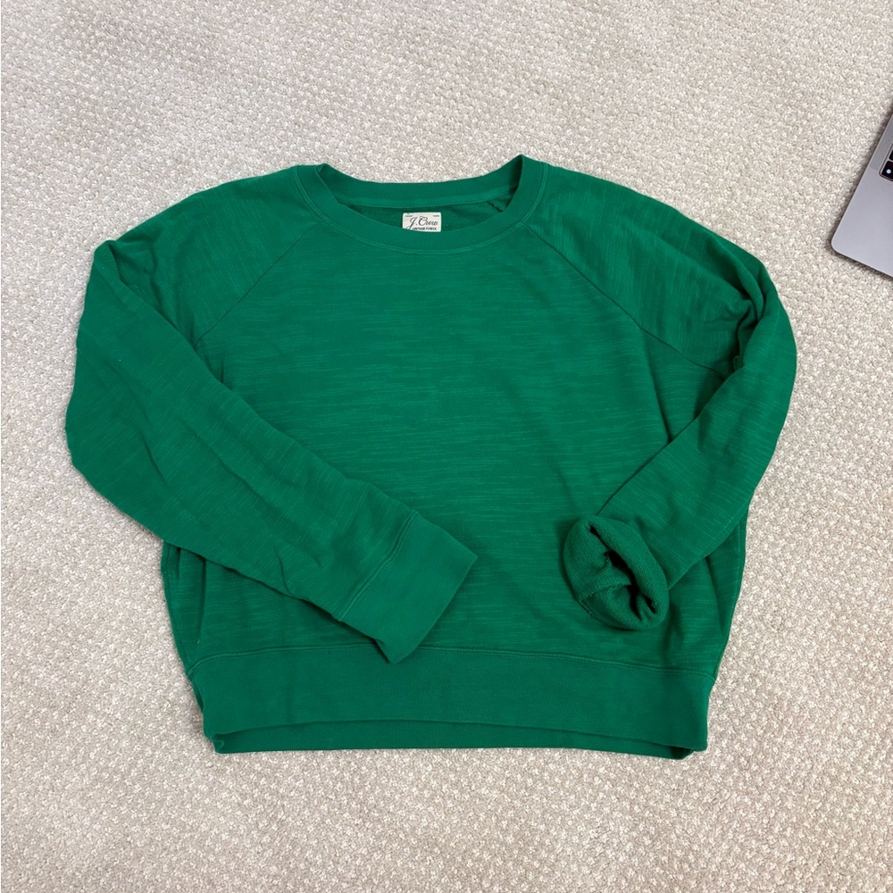 J. Crew Vibrant Green Sweater